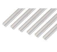 GAH-Alberts 499792 492519 Lot de 6 profilés en U en aluminium naturel 1000 x 15 x 10 mm