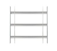 GAH Alberts 563691 Secorino Basic Grille de fenêtre extensible montage en tableau 450 x 500-650 mm Galvanisé Bleu, Gris