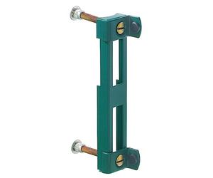 GAH-Alberts 654009 Butée pour portails en grillage ondulé | galvanisée, plastifiée, en vert RAL 6005