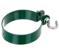Gah-Alberts 655587 Collier Pour Fixation D'étançons Sur Poteau Revêtement En Plastique Ral6008 Vert 76mm Vert