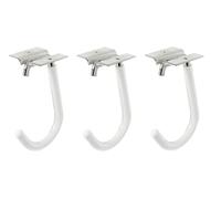 GAH-Alberts 800857 801991 Lot de 3 crochets de vélo courbés galvanisés Bleu Profondeur du crochet 90 mm Hauteur 115 mm