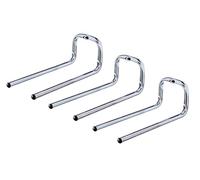 GAH-Alberts 800864 802103 Crochet mural | Disponible en différentes versions | Double droit | Galvanisé bleu | Diamètre : Ø12 mm | 90 x 80 x 200 mm | Lot de 3