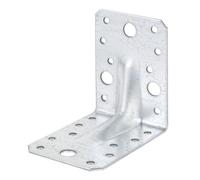 GAH-Alberts 837563 Équerre d'assemblage renforcée avec nervure | galvanisée Sendzimir | 90 x 90 x 65 mm | kit de 50