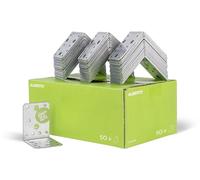 GAH-Alberts 837594 Équerre d'assemblage - acier, galvanisée Sendzimir, 90 x 90 x 65 mm / 50 pcs