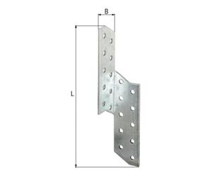 GAH Alberts Ancrage de chevron ETA-08/0170 L/R 210x32x2mm GAH Quantité:100