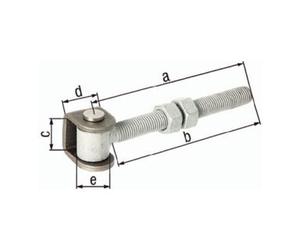 GAH Alberts Charnière de porte 153x145x42x42x30mm STA brut GAH Quantité:1