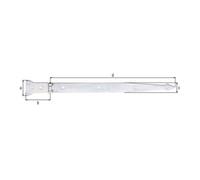GAH Alberts Cintre L.500x101mm B.63x45mm S.3,75mm STA galv. jaune galvanisé GAH Quantité:1