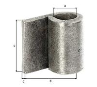 GAH Alberts GAH Alberts Bande de soudure pour portail H 40mm, É 5mm acier brut Quantité:1