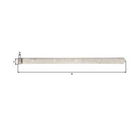 GAH Alberts GAH Alberts Bandeau de porte droit, pour broche 16mm 800mm acier inoxydable mat Quantité:1