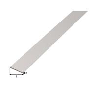 GAH Alberts GAH Alberts Barre plate lisse, non perforée, L2000mm l30mm Ép2mm Aluminium argenté anodisé Quantité:1