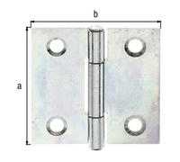 GAH Alberts GAH Alberts Charnière de porte carrée, L31xH31mm avec axe inox affleurant Quantité:1