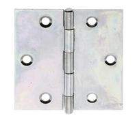 GAH Alberts GAH Alberts Charnière de porte carrée, L64xH64mm avec goupille inox jaune, zingué Quantité:1