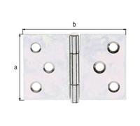 GAH Alberts GAH Alberts Charnière de porte large, roulée L58xH40mm galvanisée sendzimir Quantité:1