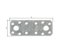 GAH Alberts GAH Alberts Connecteur plat droit 100x35x100x2,5 mm acier galvanisé CE Quantité:1