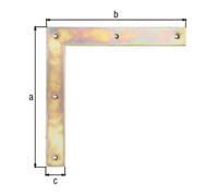 GAH Alberts GAH Alberts Équerre d’assemblage bois L 300 x H 300 mm, acier brut jaune galvanisé Quantité:1