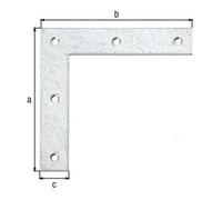 GAH Alberts GAH Alberts Équerre d'angle bois L 160 x H 160 mm droite acier brut sendzimir Quantité:1