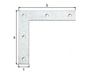 GAH Alberts GAH Alberts Équerre d'angle bois L 160 x H 160 mm droite acier brut sendzimir Quantité:1