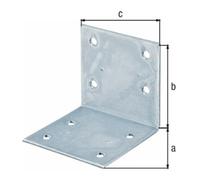 GAH Alberts GAH Alberts Équerre large 60x60x60x2mm Acier brut, jaune zingué sendzimir Quantité:1