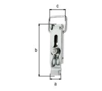 GAH Alberts GAH Alberts Fermeture à levier pour caisse avec verrou et œillet L93mm acier jaune galvanisé Quantité:1