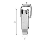 GAH Alberts GAH Alberts Fermeture à levier pour caisse sans œillet ni crochet L94mm inoxydable Quantité:1