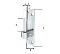 GAH Alberts GAH Alberts Kloben 13 mm, plaque soudée pour vissage, acier, galvanisé Quantité:1