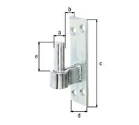 GAH Alberts GAH Alberts Kloben 16 mm, sur plaque à visser acier, galvanisé Quantité:1