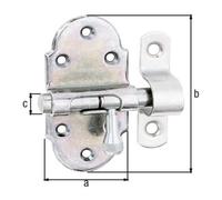 GAH Alberts GAH Alberts Loquet à ressort avec boucle fixée B40xL60mm jaune, galvanisé Quantité:1