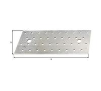 GAH Alberts GAH Alberts Plaques perforées avec CE ? Oui 200 mm x 80 mm x 2 mm Acier galvanisé Quantité:1
