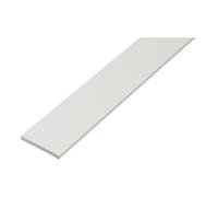 GAH Alberts GAH Alberts Plat barre lisse, non perforée, L2000mm l25mm É2mm plastique blanc intégral Quantité:1