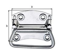 GAH Alberts GAH Alberts Poignée de caisse pour valise L92mm, l80mm, P1,2mm Acier inoxydable Quantité:1