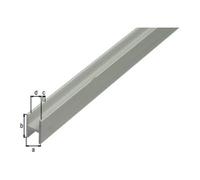 GAH Alberts GAH Alberts Profilé en H L1.000 x l9 x H12 mm Aluminium, couleur argentée Quantité:1