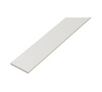 GAH Alberts GAH Alberts Tige plate lisse, non perforée, L1000mm l20mm, ép2mm plastique blanc intégral Quantité:1