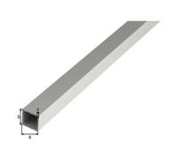 GAH Alberts GAH Alberts Tube carré lisse L2 000 x l20 x H20 x E1,5 mm Aluminium argenté anodisé Quantité:1