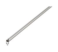 GAH Alberts GAH Alberts Tube rond lisse, diamètre 12 mm L2000 mm, S1 mm aluminium argenté anodisé Quantité:1
