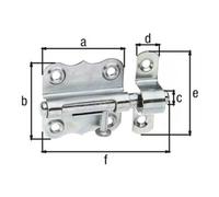 GAH Alberts GAH Alberts Verrou à loquet avec boucle fixée B46xL47mm galvanisé Quantité:1