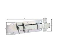 GAH Alberts GAH Boulon de serrure Alberts 180x64x25x25x20x72mm acier galvanisé brut jaune galvanisé Quantité:1