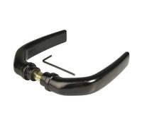 GAH-Alberts Poignées pour portes grillagées en aluminium espacement porte poignée 50 mm longueur 115 mm Noir - 654047