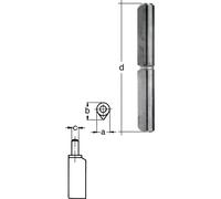 GAH Alberts Rouleau de profilé L.100 mm Acier brut Ø 8 mm - 414870