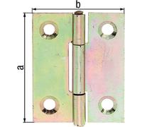GAH Charnière hauteur 101 mm largeur 65 mm ( 3000200482 )