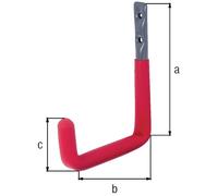 GAH Crochet mural en U en caoutchouc rouge Saillie 153 mm ( 8000256294 )