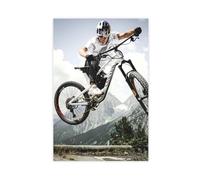 GAHCWB Exclusive Art Poster sur toile représentant le cycliste Fabio Wibmer Freedom Wild Vibe Amazing Boy Room Portrait Décoration pour chambre à coucher, bureau, chambre à coucher (30 x 45 cm)
