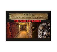 GAHCWB Poster sur toile des catacombes de Paris - Décoration murale pour salon, chambre à coucher - 60 x 90 cm