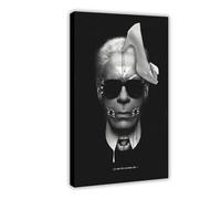 GAHCWB Poster sur toile Karl Lagerfeld 3 - Décoration de chambre à coucher, bureau, chambre - Cadeau - 30 x 45 cm
