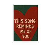 GAHCWB Poster sur toile « This Song Reminds Me of You » - Décoration de chambre à coucher, bureau, chambre - Cadeau - 20 x 30 cm
