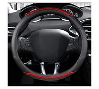 GAHELI Couvre Volant Voiture Housse Volant Voiture Fiber Carbone + Cuir pour Peugeot 208 2012-2018 308 2014-2021 2008 2013-2018 Accessoires Auto (Color : 1)