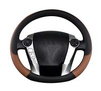 GAHELI Couvre Volant Voiture pour Toyota pour Prius 30 20 pour Prius V C Couverture Volant Voiture Cuir PU Accessoires Auto Antidérapants (Color : 3)