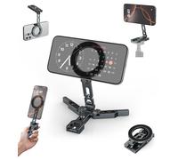 Gahenwo Support Magnétique de Poche pour Téléphone,Trépied Magnétique pour Smartphone Portable, Pied en Aluminium Léger avec Patins Froids, 1/4"-20