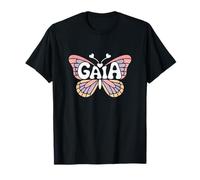 Gaia Butterfly - Word Art personnalisé avec nom Mignon T-Shirt
