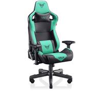 GAIA - Chaise Gaming Ergonomique, Inclinable, Accoudoirs 4D, Piston Classe 4, Chaise de bureau - Aqua Menthe