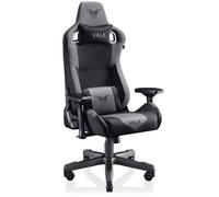 VALK Gaia - Chaise Gaming en Tissu Respirant, Chaise Gamer Tissu Ergonomique, Accoudoirs 4D, Inclinable, Pivotante, Mousse Froide, Piston Classe 4, Fauiteuil Gamer, Chaise Bureau (Onyx Noir)
